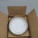 VanEnjoy 3.5 inches Marble Porcelain Side Dish Bowl Seasoning Dishes Soy Dipping Sauce Dishes-Set of 4, White with Gold Rim