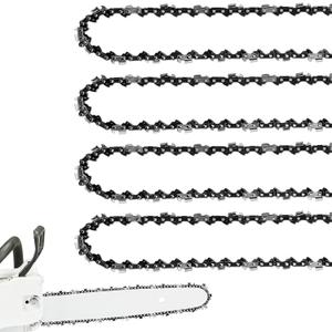 4 Pack Chainsaw Chain for 20 Inch Bar, .325" Pitch, .050'' Gauge, 80 Drive Links Fits Husqvarna 450 Rancher Craftsman Jonsered and more