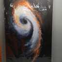 QSQ Abstract Wall Art For Living Room Modern Canvas Art Wall Decor Black White Wall Art Bedroom Office Decor Red Brown Abstract Painting Ready To Hang Pictures Artwork 24  48 In