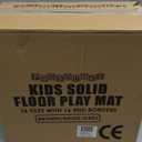 ProSource Foam Puzzle Floor Play Mat for Kids and Babies with Solid Colors, 36 or 16 Interlocking Tiles with Borders, Brown/Beige/Grey