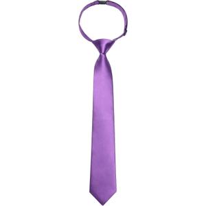 Enlision Boys Ties Solid Color Pre-Tied Kids Necktie for Age 8-12 Adjustable Woven Formal Kids Tie Wedding School Graduation (Lavender)