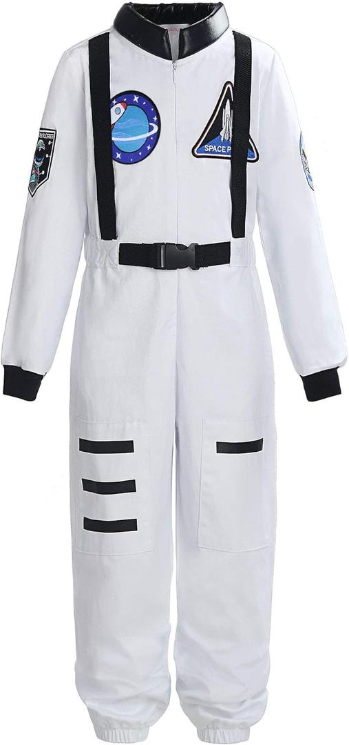 ReliBeauty Boys Girls Kids Children Astronaut Role Play Costume 9-10Y