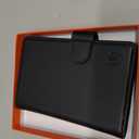 SHIELDON Genuine Leather Wallet Case for Galaxy Z Fold 8 (7.6" 2026), Black