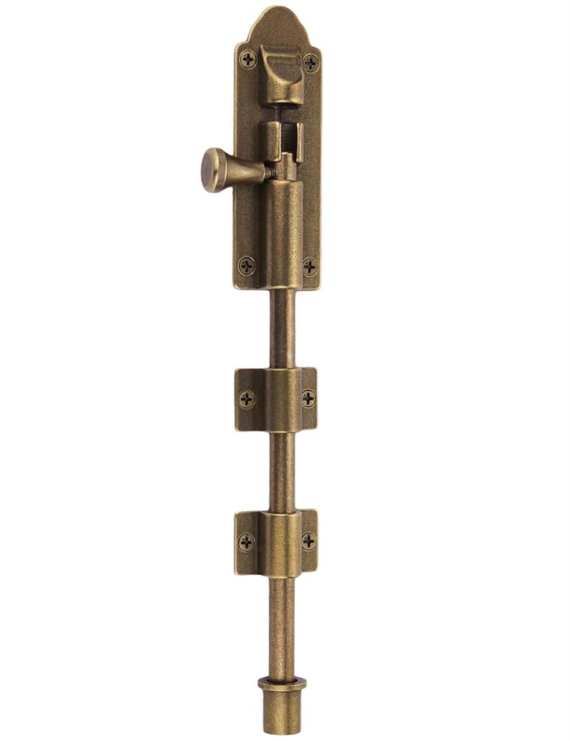 Heavy Duty Cane Bolts for Gates Oil Rubbed Bronze,Drop Bolts for Gates,Garage Bolts Solid cast Copper Choose Bilyglewarwof(10inch)