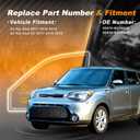 93570-B2100CA Front Left Driver Side Door Master Power Window Switch for Kia Soul/Soul EV 2017-2019 Repalce 93570-B2130CA with Electroplating