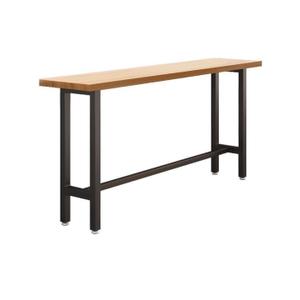 Modern Bar Table Solid Wood Bar Height Table Window Table for Living Room, Foyer, Small Space, Without Chairs 94.5" L x 15.7" W x 41.3" H
