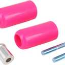 Motoforti Pair 10mm Motorcycle Frame Sliders Universal Extended Anti Crash Protector Cover Pink Long-Lasting