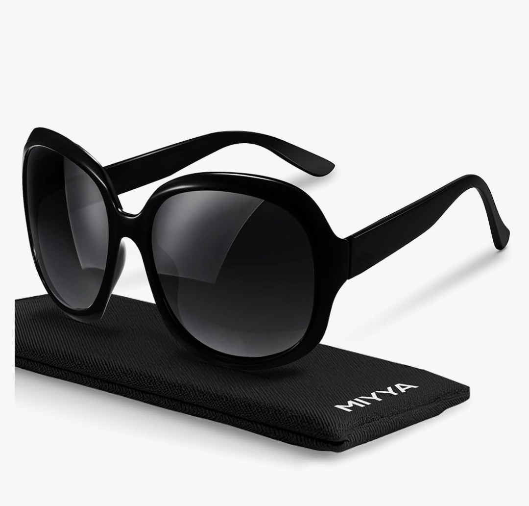 miyya Bug Eye Oversized Polarized Sunglasses Womens, Trendy Retro Sun Glasses for Women 2025, Oversized UV Protection Shades