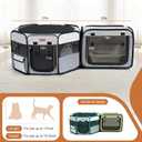 Want to Give Your Kittens & Puppies a Safe, Independent Space? Try Lekereise: 47"16" Portable Cat Playpen, 2-in-1 Dog Playpen, Independently Usable, with a Carry Bag. Play Freely Anywhere!