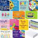 48 Pack Religious Christian Birthday Cards Bulk with Scripture Assorted Bible Verse 4.5 x 6.2 Inch Christian Blessings Birthday Greeting Cards with Envelopes and Stickers(Classic Style)