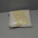 Ivory Waffle Fabric Shower Curtain: Beige Cream Heavy Duty Textured Shower Curtains for Bathroom - 256 GSM Water Repellent Washable Thick Polyester Cloth Bath Curtain - 72x72