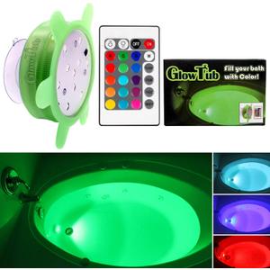 Underwater Remote Controlled LED Color Changing Light for Bathtub or spa - Battery Operated - Size: 2.75 in.