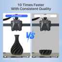 ELEGOO Rapid PLA Plus Filament 1.75mm Black & White 2KG, PLA+ 3D Printer Filament for 600 mm/s High Speed Printing, Dimensional Accuracy +/- 0.02 mm, 2 Pack 1kg Spool(2.2lbs)