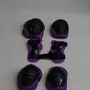 Kids Protective Gear Set Knee Pads for Kids 3-14 Years Toddler Knee and Elbow Pads with Wrist Guards 3 in 1 for Skating Cycling Bike Rollerblading Scooter (M(7-13Years), purple)