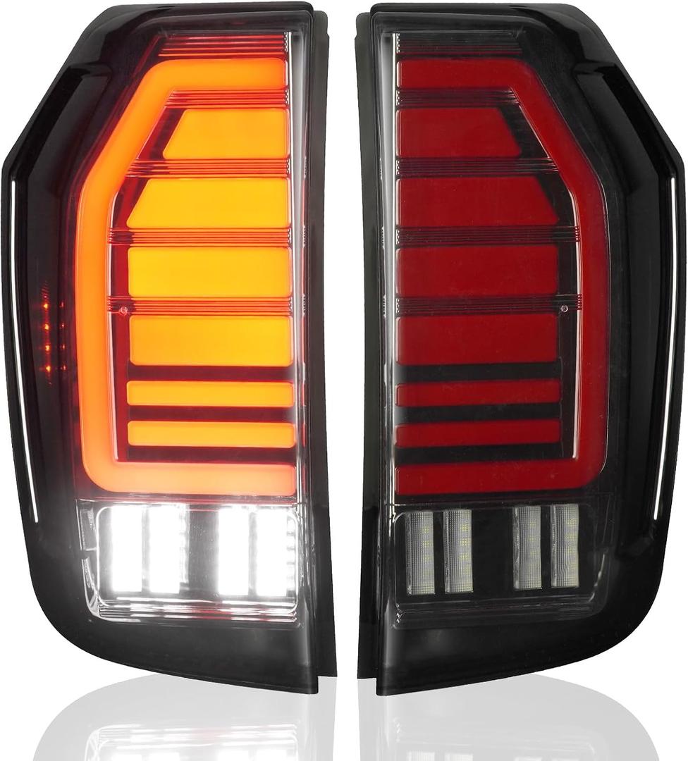 LED Tail Lights Pair Fit for Chevy Suburban Tahoe 2021-2024 Left& Right Side, Smoke Lens 84849416 84849417