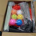 SJEhome 6 Hole Backyard Game Golf for Adults Outdoor Indoor Practice Gifts for Yard, Lawn, Park, Yard, Beach