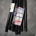 ZMTECH Flag Poles for Outside House Residential or Commerical, 1 Inch Tangle Free Flag Pole Kit for American Flag (Black-Light, 7FT)