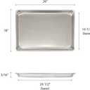 Excellante 18" X 26" Full Size Aluminum Sheet Pan, Comes In Each, 18 x 26 Inch, Not Perforated