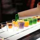 Byvivace Shot Glasses, 500 Counts 1OZ. Disposable Plastic, Clear, Crack Proof, 1.0 Ounces, Modern Design for Parties