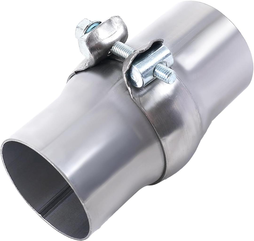 2.75 Inch Exhaust Ball Clamp Pipe Joint, 2.75 Inch OD to 2.75 Inch OD Stainless Steel Exhaust Ball Joint Repair Kit Quick Fix Exhaust Muffler Repair Pipe Joint Kit