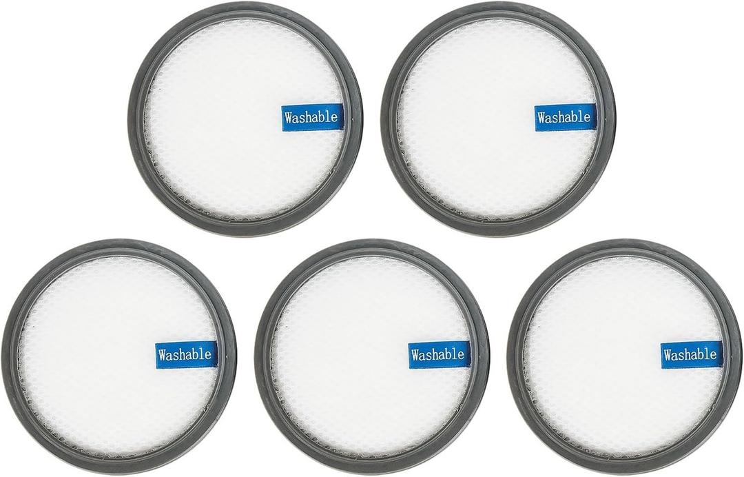 Washable Vacuum Filter, Cordless Vacuum Cleaner Washable Replacement Spare Parts For PRETTYCARE W200 W300 W400 (5pcs)