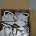 Fly Fans for Tables, Fly Repellent Fan Outdoor Indoor Keep Flies Away, Fly Repellent Fans for Tables with Holographic Blades for Picnic, Party, Restaurant, Kitchen, and BBQ, 4 Pack Silver