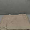 MIULEE Taupe Linen Curtains 96 Inch Long for Bedroom Living Room, Soft Thick Linen Textured Window Drapes Semi Sheer Light Filtering Back Tab Rod Pocket Burlap Look Farmhouse Country Decor, 2 Panels