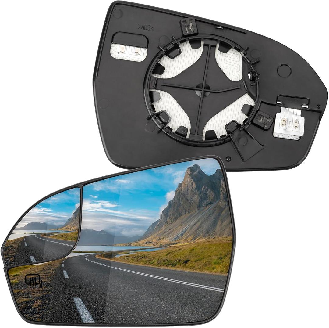 Driver Side Mirror Replacement for Lincoln MKX 2016 2017 2018, MKC 2015 2016 2017 2018 2019, Nautilus 2019-2023 - Left Side Mirror Glass, Rear View Mirrors Glass with Power Heated