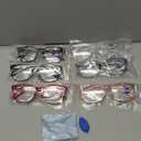 CCVOO Mix & Match Reading Glasses for Women - Lightweight, Comfortable Fit, Clear Vision - Blue Light Blocking (6 Pack Mix)