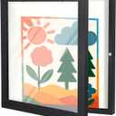 T-Shirt Frame Display Case 13 X 13 Jersey Shadow Box Display Case for Wall Mount or Desktop T-Shirt Picture Frame 1" Depth of Usable Space Shadow Box for Football Baseball Basketball Jerseys