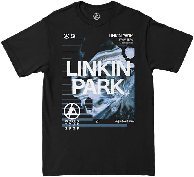 Linkin Park Unisex-Adult Standard (Medium, Washed Black)