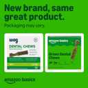 Amazon Basics Dental Dog Treats to Help Clean Teeth & Freshen Breath - Tiny (5-15 lbs), Unflavored (Previously Wag) (EXP 01/30/27)