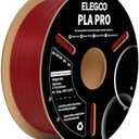 ELEGOO PLA PRO Filament 1.75mm Burgundy Red 1KG, 30-250mm/s Printing Speed Improved Rigidity 3D Printer Filament Dimensional Accuracy +/- 0.02mm, 1kg Spool (2.2lbs) Red