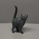 Newman House Studio Garden-Statues Cat-Figurines Home Garden Decor - Farmhouse Backyard Polyresin Kitten 7.6L x 4W x 14.5H inch