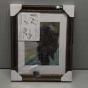 upsimples 12x18 Picture Frame, Display Pictures 11x17 with Mat or 12x18 Without Mat, Wall Hanging Photo Frame, Brown, 1 Pack