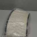 BAYN Metal Christmas Tree Collar, 28-Inch Diameter Base Cover Christmas Tree Ring Stand - Cream