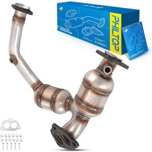 PHILTOP Front Catalytic Converter Stainless Steel Direct-Fit Replacement For 2001-2005 Explorer Sport 4.0L, 2001-2003 Ranger/Explorer Sport 4.0L Replace 50202, 641178, 30434 (EPA Compliant)