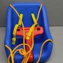 Little Tikes Snug 'n Secure Blue Swing with Adjustable Straps, 2-in-1 for Baby and Toddlers Ages 9 Months - 4 Years