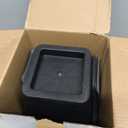 Bed Risers 4 Inch Heavy Duty, 6 Pack Durable Plastic Furniture Lifts, Supports 2200 lbs for Bed, Sofa, Desk, Non-Slip & Stackable Design(Black)