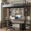 Desk Hutch Dorm with Cork Board, Shelves and Drawer