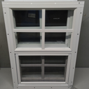 COLORPAPA 2 Pack Shed Windows,12" x 18" Small Sliding Windows,Flush Mount Windows with Tempered Glass and Fiberglass Screen for Shed, Chicken Coop, Playhouse, Household, Garage, Barns (White)