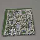 ATOSII Block Print Throw Pillow Covers, 18 X 18 - Set of 2, Decorative Couch Pillows for Living Room Bed Sofa, 100% Cotton Canvas Pillow Case for Home Decor & Outdoors, Preppy Throws