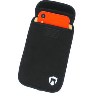 EMF Blocking Cell Phone Sleeve - EMF Blocking Pouch That Fits Most Cell Phones - Updated Version (Black, Large)