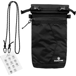 Faraday Bag for Phone, Signal Blocking Pouch, RFID Blocking Bag for Cell Phone & Key Fob, GPS WiFi Bluetooth Cellular Signal Shielding Case, Travel Privacy and Daily Data Protection Black