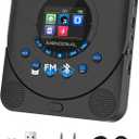 CD Player Portable,MONODEAL Dual Stereo with CD Player with Speakers,Rechargeable CD Player Bluetooth,Support TF Card,FM Receiver and Transmitter,Walkman CD Player with Sleep Timer,Colorful TFT Screen