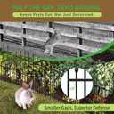 Decorative Garden Fence Outdoor - 26in(H) x 12Ft(L) No Dig Heavy Duty Metal Rabbit Dog Fence for Yard Rustproof Animal Barrier Border Fencing for Patio Flower Bed (6 Panels + 7 Stakes)