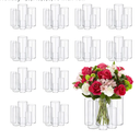 72pcs Glass Vase Cylinder Vases for Centerpieces Small Flower Glass Vases Home Decor Centerpiece Table Clear Flower Vase Decorations for Wedding＆Holiday 4,6,7.5,8,8,10 Inch Tall
