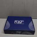 RKF Bathroom Faucets for Sink 3 Hole Matt Black 8 inch Widespread Bathroom Sink Faucet with Drain 2 Handles Cross Knobs Faucet Vanity Faucet Basin Mixer Tap with Hose & Deck CWF039-MB