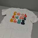 Retro Cool Big Sis Club Floral Big Sister On Back T-Shirt, L