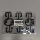 Goowin Shower Curtain Hooks, 12 Pcs Shower Curtain Rings, Durable Rust Proof Black Shower Curtain Hooks, Shower Rings for Curtain, Double Glide Shower Hooks for Shower Curtain Rods, Black (Classic - 12 Pack)